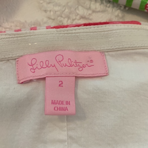 LILLY PULITZER FLORAL BUTTERFLY STRIPE PRINT STRAPLESS SHEATH DRESS - Picture 11 of 16